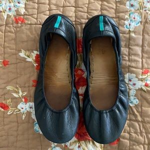 Tieks ballerina flats. Matte black.